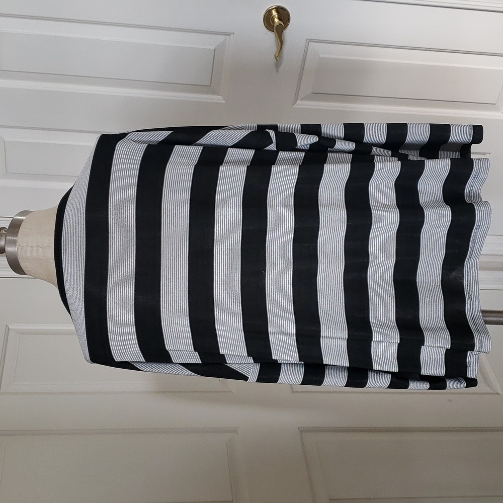 ALEMBIKA Liquid Gold Striped Long Sleeve Tunic Top Lagenlook Metallic Size 1 - Picture 5 of 14